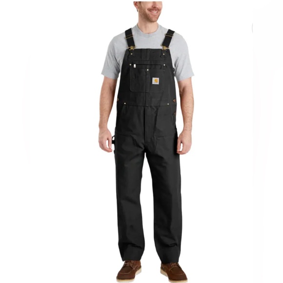 Carhartt Other - Carhartt Relaxed Fit Duck Bib Overall Black Size 38x30